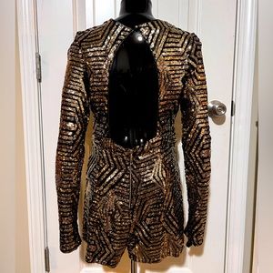 Gold Sequin Romper